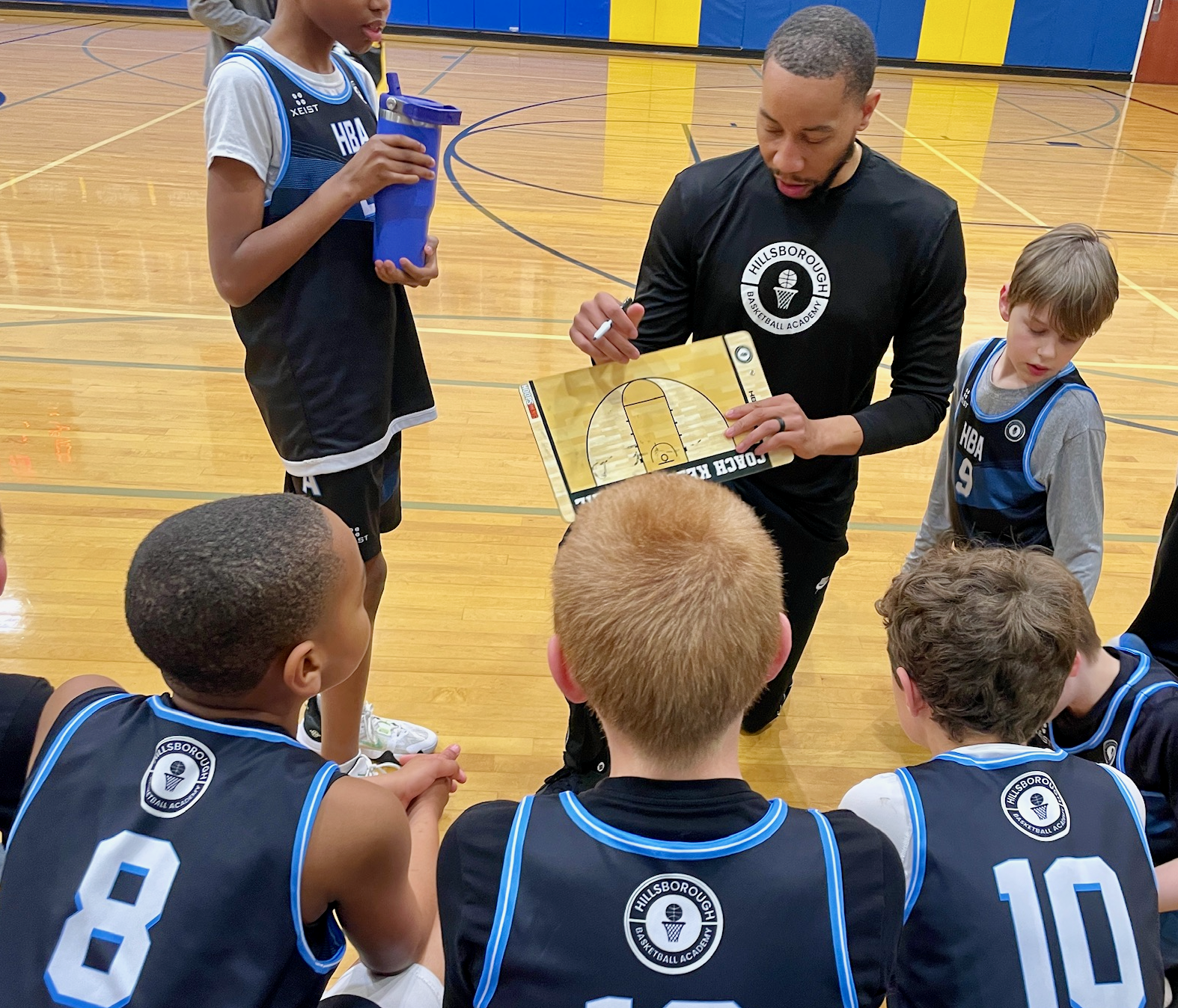 Kelvin McNeil coaching basketball