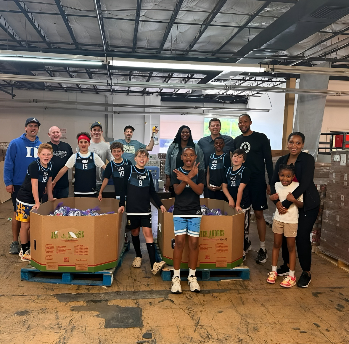 HBA team group photo at Food Bank at Durham